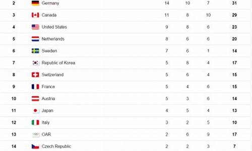 平昌冬奥会奖牌榜排名第三_平昌冬奥会奖牌榜排名第一的是