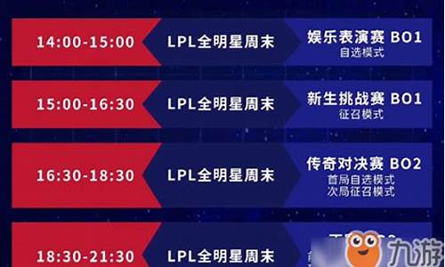 全明星赛程lpl_cfpl全明星赛程